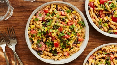 Tex-Mex Vegan Pasta Salad by Geneviève O’Gleman