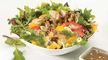 Chicken and peanut meal salad