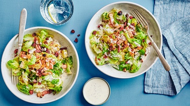 Brussels sprout and cranberry salad