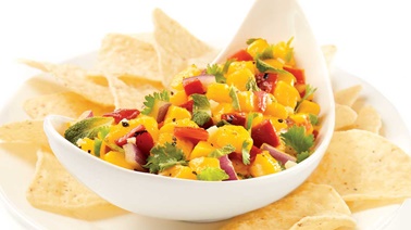 Mango and grilled pepper salsa