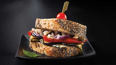 Grilled vegetable sandwiches