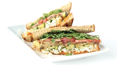 Mediterranean-style sandwich