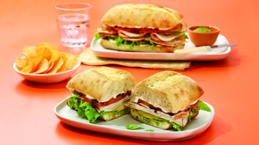 Chicken and Gouda Caprese-Style Sandwich