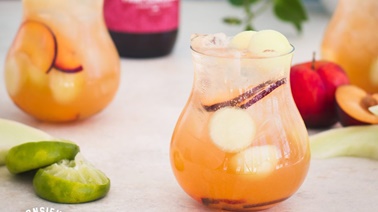 Non-Alcoholic Pink Sangria by Monsieur Cocktail