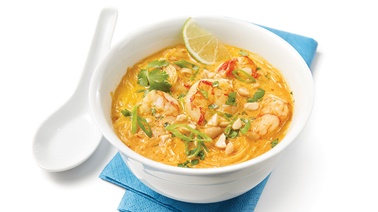 Soupe thaïe aux crevettes