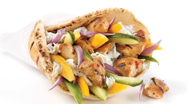 Maui chicken souvlaki