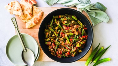 Sauté d’okras à l’indienne