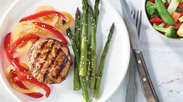 Tournedos de poulet et papillote d’asperges à l’asiatique