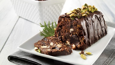 Chocolate-prune terrine from Josée di Stasio