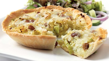 Leek and cabbage tartlets