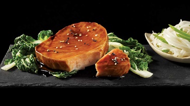 Asian-style steamed tuna