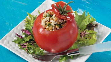 Stuffed Tomatoes with Lentils