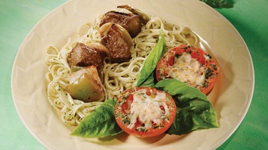 Tomates grillées au pesto