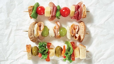 Skewer sandwich trio