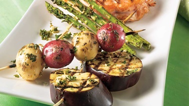 Trio de légumes au barbecue