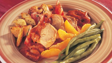 Roast Veal with Orange and Tomato