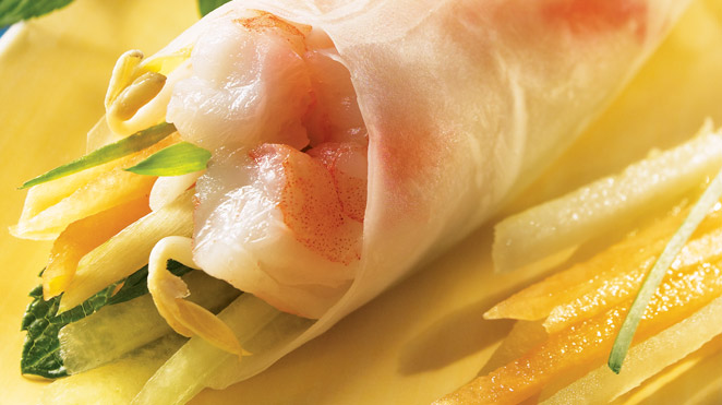 Two-Melon Spring Rolls