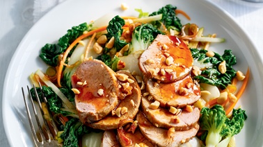 Bok Choy and Pork Tenderloin Salad with Teriyaki Dressing by Ricardo