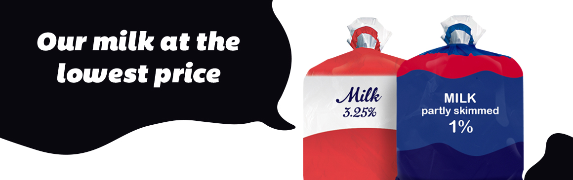 Our milk at the lowest price