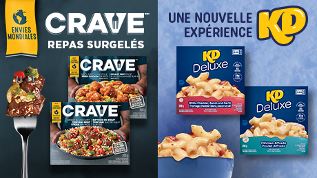 Crave repas surgelés, une nouvelle expérience Kd