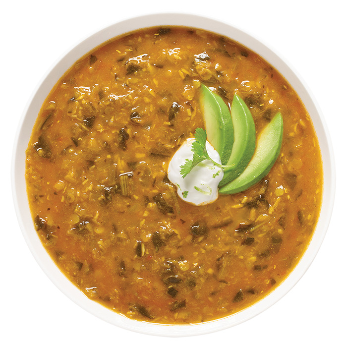 Thai lentil and coconut soup