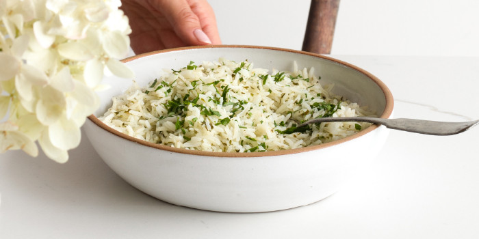 Butter & parsley rice 