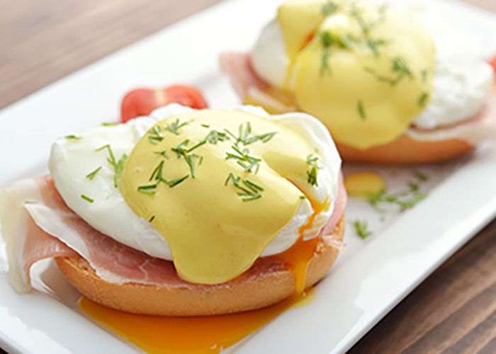 Everything on eggs Benedict