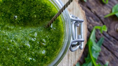 Homemade pesto: more than basil