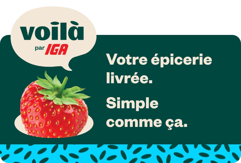 Votre épicerie livrée. Simple comme ça.