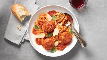 Classique spaghetti « meatballs » en version express