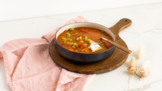 Chickpea, Potato & Tomato Soup from Trois fois par jour